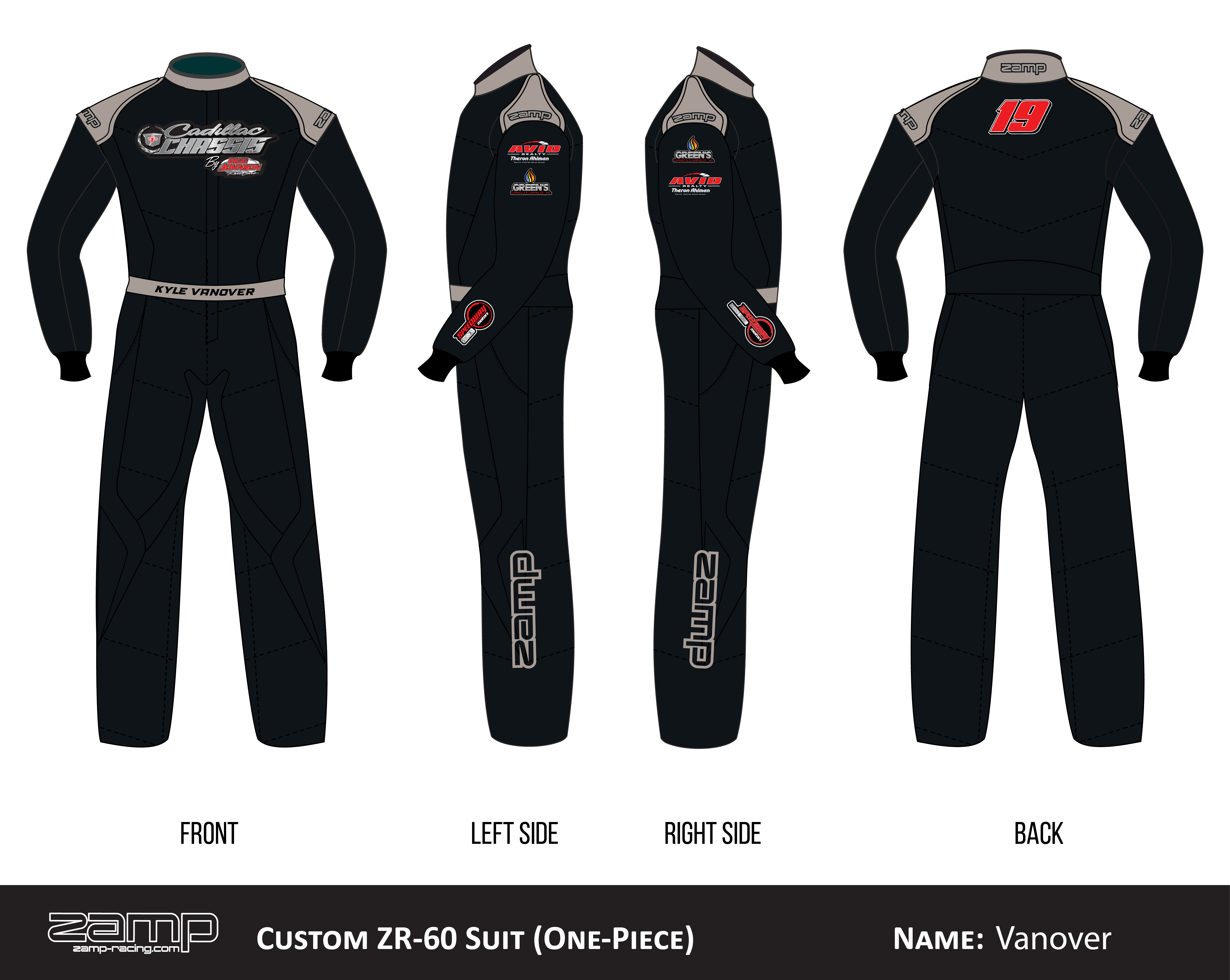 Custom Zamp racing suit